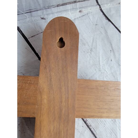 11 Inch Size Wooden Cross Wall Hanging Decor Christian Cross Inside Compartment - Picture 7 of 9
